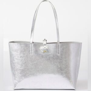 Mark & Graham Silver Tote Bag